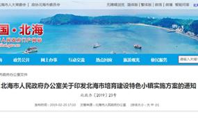 北海市培育建設(shè)特色小鎮(zhèn)實施方案